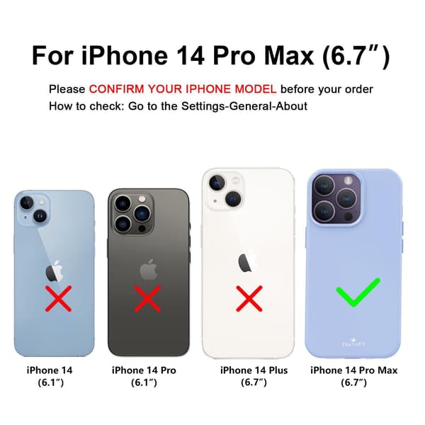 Phonet Mobilskal iPhone 14 Pro Max -  Lila Purple Lila