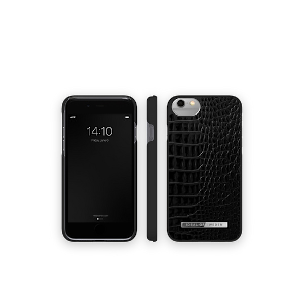 Ideal of Sweden Atelier Case iPhone 8/7/6/6S/SE Neo Noir Croc Svart