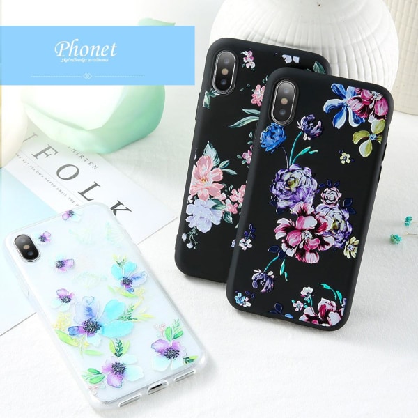 2 ST iPhone X & Xs mobilskal Floral Summer | Phonet F2