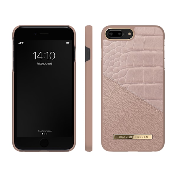 IDeal of Sweden Atelier Case iPhone 8/7/6/6S Plus Rose Smoke Croco multifärg