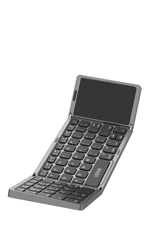 Portabelt Trådlöst Vikbart Tangentbord - Keyboard Svart