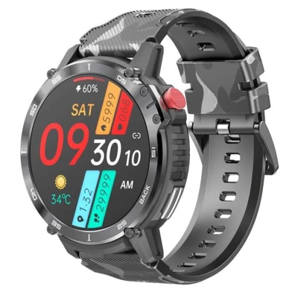 SPORTY tilsluttet ur - SMARTWATCH - C22 - Puls - Bluetooth - Grå Pengar