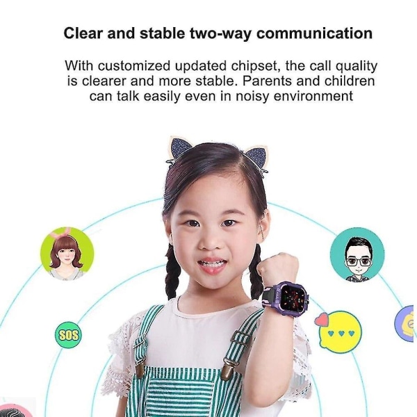 Casual Kids Smart Watch Med Sim-kort Vattentät Kids Smart Watch Dual Smart Watch Blå grön