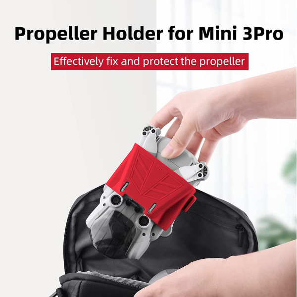 Mjuk Propeller Stabil Propellerhållare För Dji Mini 3 Pro Dji Mini 3 Pro Drone Propeller Protector Red 1PCS