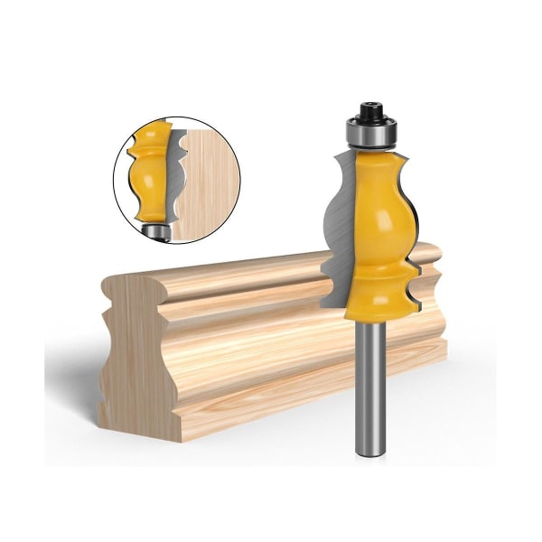 Hårdmetallformningsverktyg för konstruktion 1st verktyg för trimning av trä med 8 mm power för woo gul