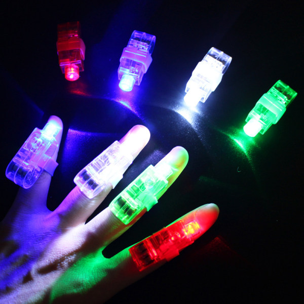 Pieces LED Finger Lights LED Party Finger Lights Finger Ficklampa Party Favor Lights för pojkar Flickor Blue