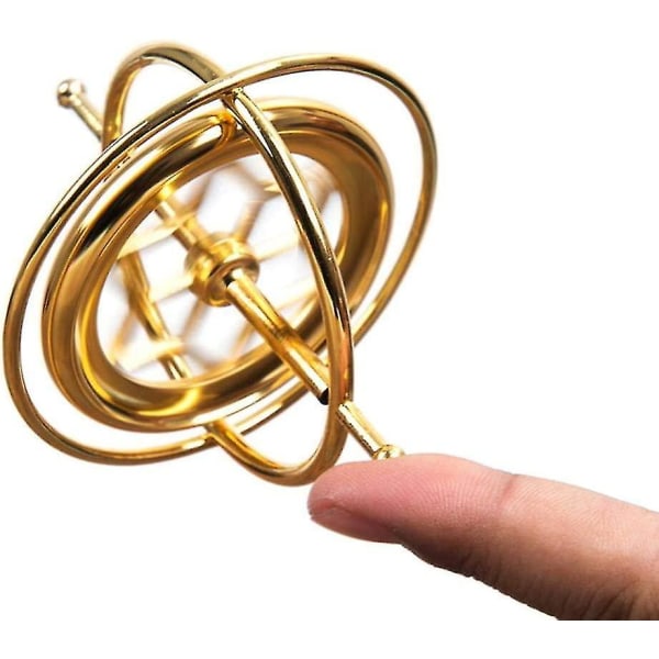 Gyroskop Metall Antigravitationssnurra Gyroskop Balansleksak Utbildningspresent guld