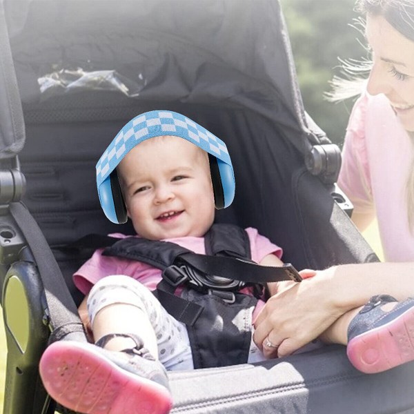 Barn Barn Baby Vikbara hörselskydd Noise Reduction Protectors Justerbara Blue
