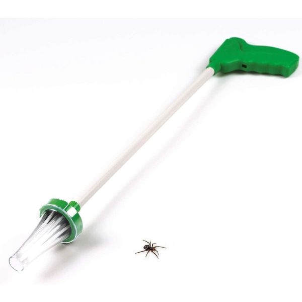 Spider Catcher Bug Trap Catcher Extra lång med handtag (c-1) Insekter tar säkert humant bort spindlar grön