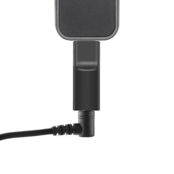 Stöd 3,5 mm extern mikrofonkamera Audio Adapter Converter för Dji Osmo Pocket svart