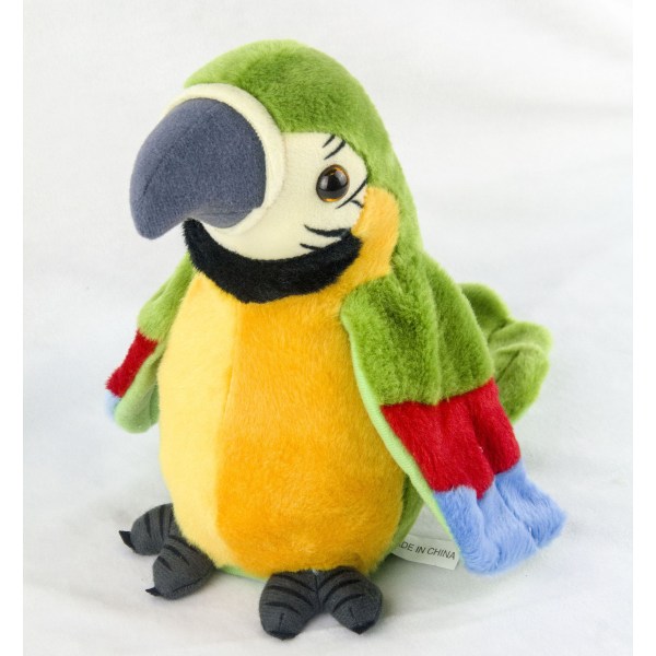 Repeat Parrot Talking Birds Moves Your Voice gåva skämt och rolig leksak imiterar Fun Green