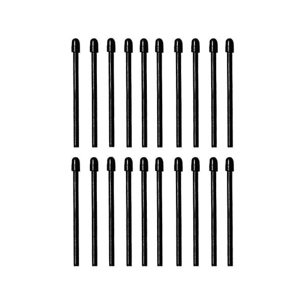 (20-pack) Markerpennas spetsar/spetsar för anmärkningsvärda 2 styluspenna utbyte mjuka spetsar/spetsar Svart svart