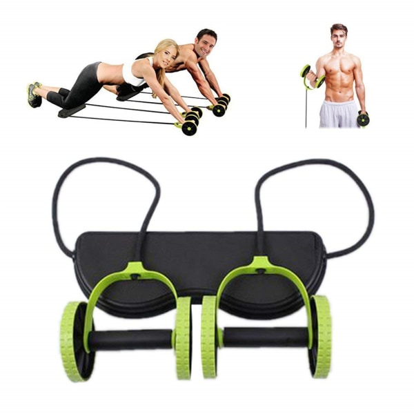 Multifunktionell Abs Multi Trainer Bärbar Fitness Träningsmaskin Yoga Spännrep grön