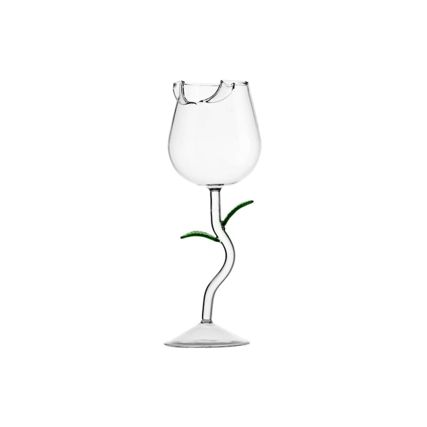 2023 Nya Rose Shape Cups Dryckesartiklar För Fest Bröllop Alla hjärtans dag Hållbar present Creative Transpare Green 150ml