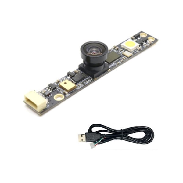 5mp USB kameramodul 160 grader bred Ov5640 2592x1944 fast fokusfri enhet för säkerhetsmonitori svart
