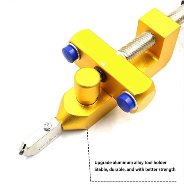 2 i 1 handhållen kakelskärare multifunktionell keramisk kakelskärverktyg Manuell glaskakelöppnare Golden