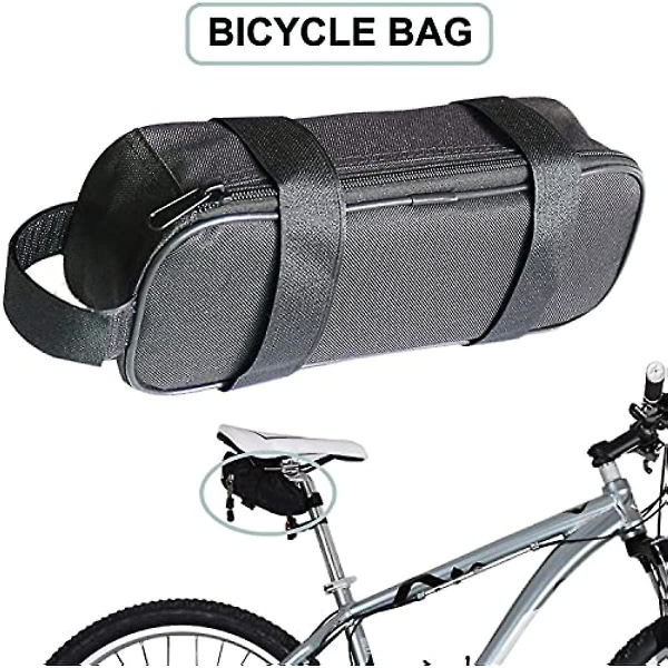 Ebike Controller Bag Elcykel Batteriväska Vattentät Mtb Road Bike Case Elcykel Hängande förvaringsram Väska För Elcykel C svart