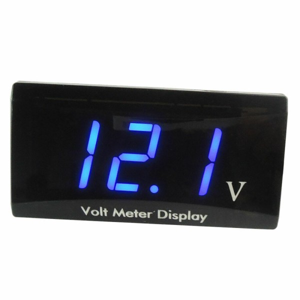 LED digital display voltmeter 12v spänningsdetektionsmätare motorcykelbelastning digital mätare spänningsspecifikation blue
