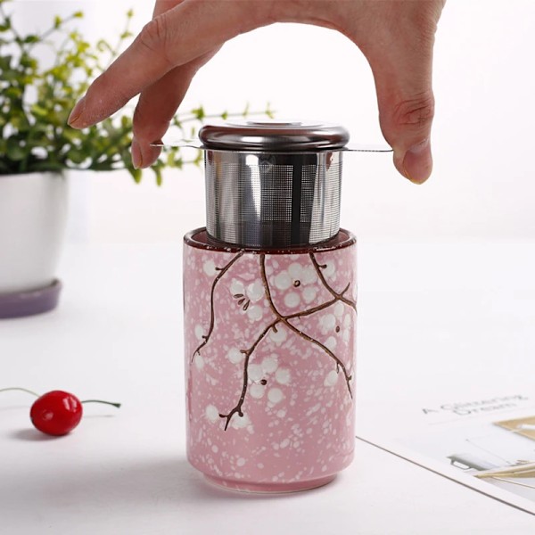 Högkvalitativt teinfuser i rostfritt stål med lock för kaffe och te Without silicone