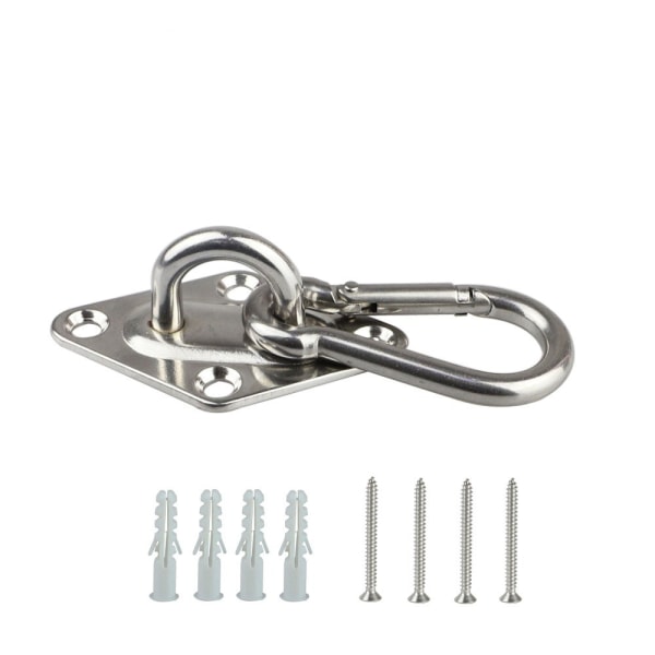 Heavy Duty Hängmatta Hängkrok Kit Rostfri Gungstol Swivel Hardware Set 8mm