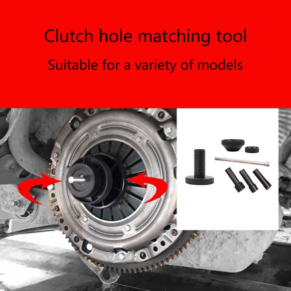 Universal för bilar Clutch Alignment Centrering Verktyg Auto Clutch Hole Corrector svart