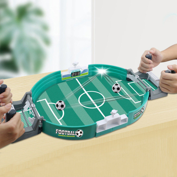Roligt fotbollsbordsspel för barn Vuxna Bordsfotboll interaktiv leksaksspelgåva grön