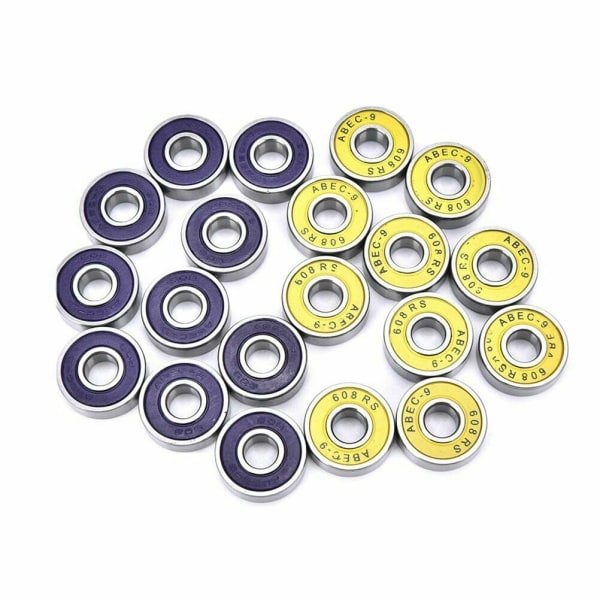 ABEC 9 Rostfritt stål BEARINGS Rullskridskoskoter Skateboardhjul 8ST Purple