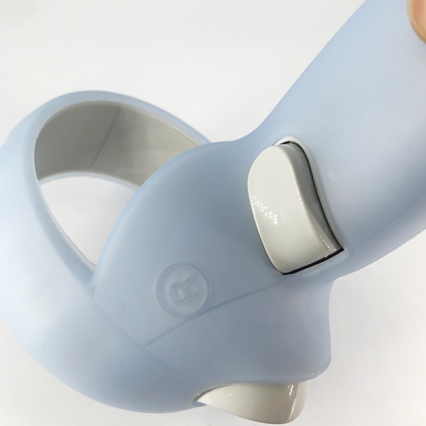 VR Controller Grip Cover Case Tillbehör för Oculus Quest 2 Light blue
