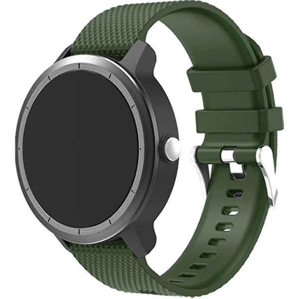 Vivoactive 3 watch 20 mm silikonband för Garmin Vivoactive 3/föregångare 645 Music-1pack Army Green