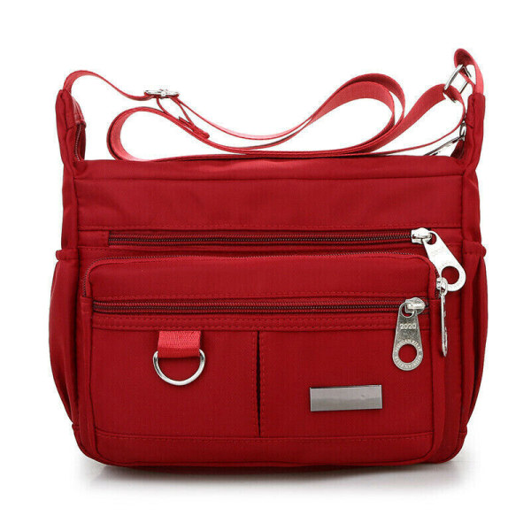 Ladies Messenger Cross Body Bag Kvinnor Shoulder Over Holiday Travel Handbag Bags Red