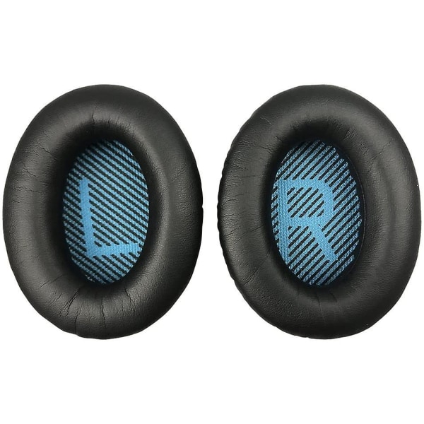 Ersättnings öronkuddar för Bose Quietcomfort Qc 2 15 25 35 öronkuddar för Qc2 Qc15 Qc25 Qc35 Soundlink/soundtrue Around-ear Ii Ae2 hörlurar (svarta) svart