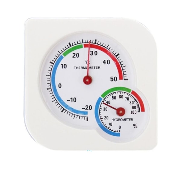 Uteplats Planteringsrum Inomhustermometer Monitor Mätare Temperatur Luftfuktighet Mätare För Hem Re vit