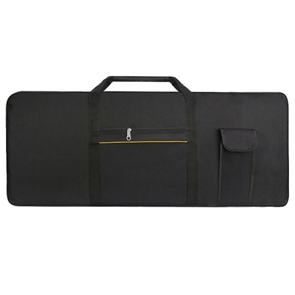 Bärbar elektronisk klaviaturväska med 61 tangenter Bärväska Case 600d tyg svart