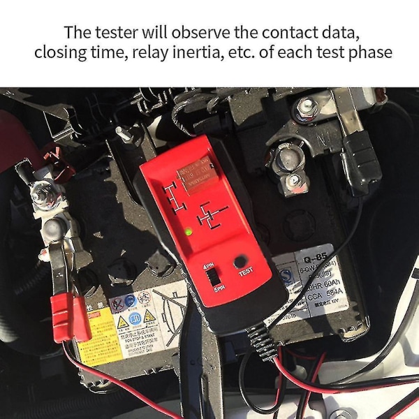 Relätestare 12v Universal Elektronisk Automotive Bilkretsdetektor Batterikontroll Autoreparationsverktyg Starlight röd
