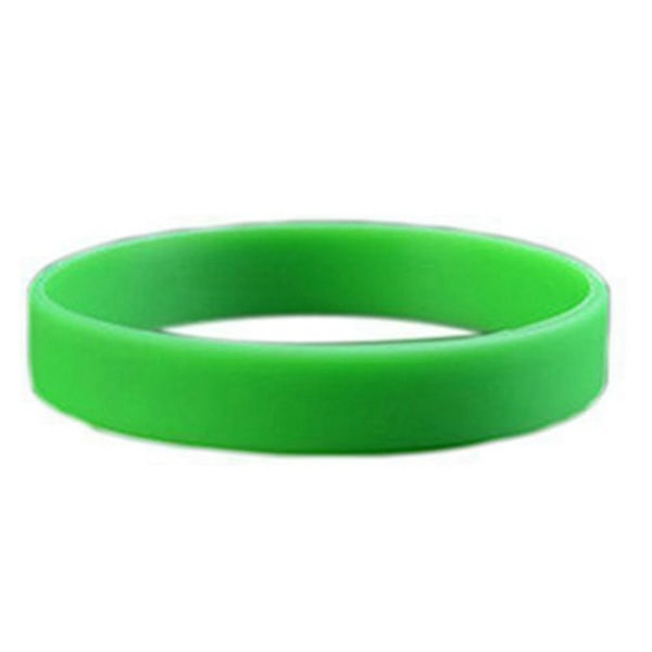 2st Mode Silikon Gummi Elasticitet Armband Armband Manschett Armband Armband - Röd Gr grön