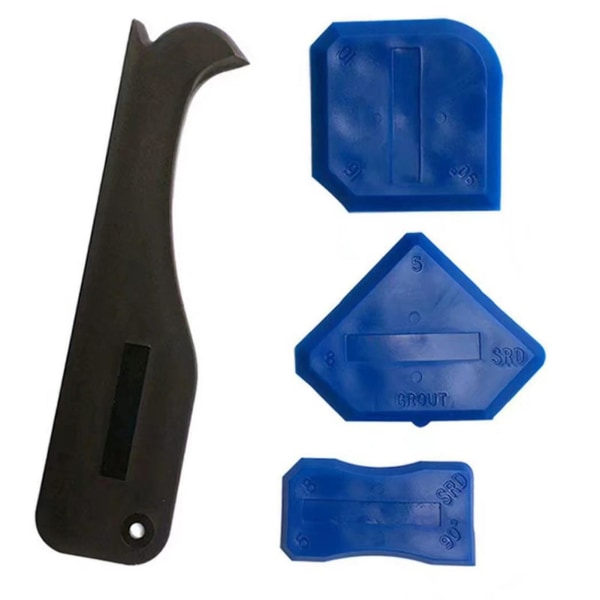 4 st/ set Spatel Utbytbart handverktyg Plastglas cementskrapa för hemmet blå