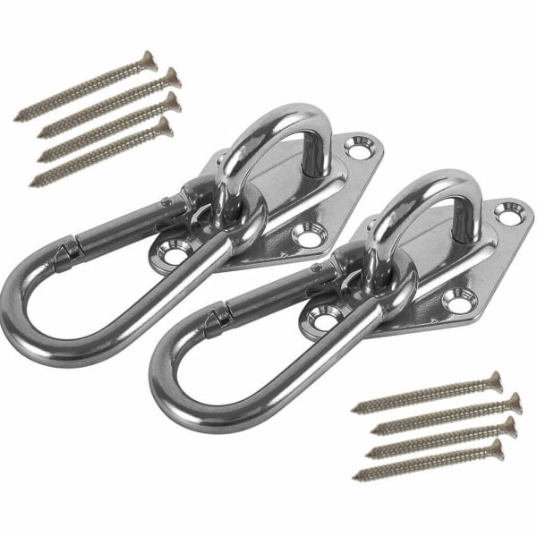 Heavy Duty Hängmatta Hängkrok Kit Rostfri Gungstol Swivel Hardware Set 10mm