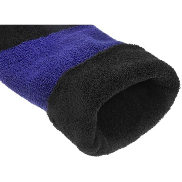 Män Kvinnor Unisex Vinter Thicken Warm Thermal Knävärmare Cykelskydd Black-blue