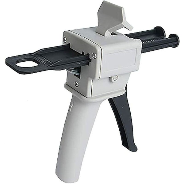 Ab epoxi limpistol handtag applikator för blandning av lim epoxi dispenser pistol 1:1 förhållande 50ml (vit) grå