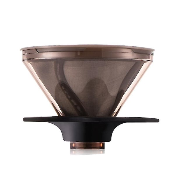 Barista Style Pour Over Filter Dränkbar Design Kaffebryggare För Single Cup Brew brun