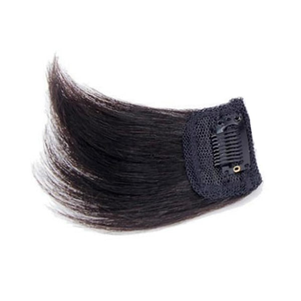 Clip-in Hair Topper Top Of Head Hårförlängning för cover Vitt glest hår svart