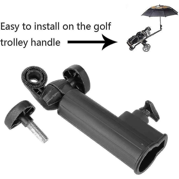 Golfparaplyhållare Paraplyställ Golfparaplyhållare för vagn svart