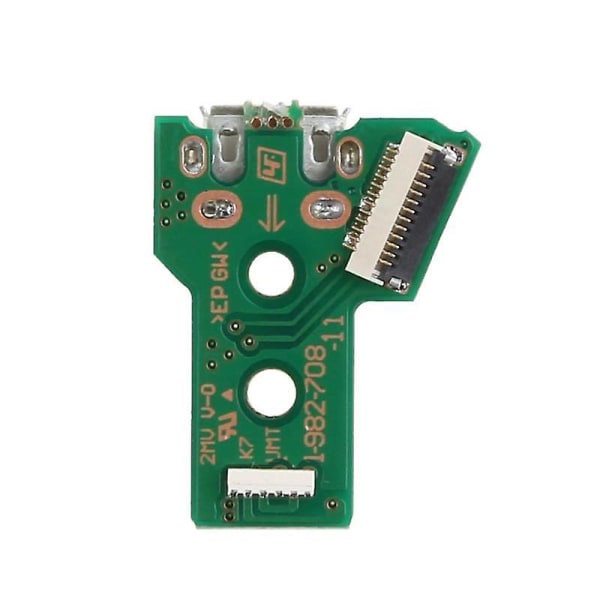 För Ps4 Controller USB Laddningsport Socket Kretskort Jds-050 Jds-055 12 Pin grön