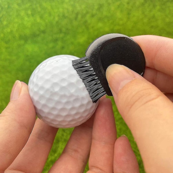 Golfklubbborste Klubborste med nylon Borstrenare Golfträningshjälpmedel4 stycken4 färger svart