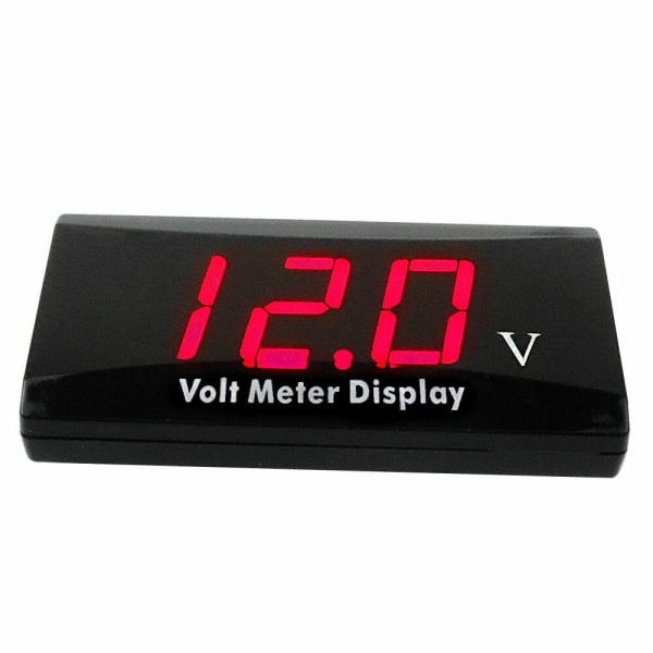 LED digital display voltmeter 12v spänningsdetektionsmätare motorcykelbelastning digital mätare spänningsspecifikation red
