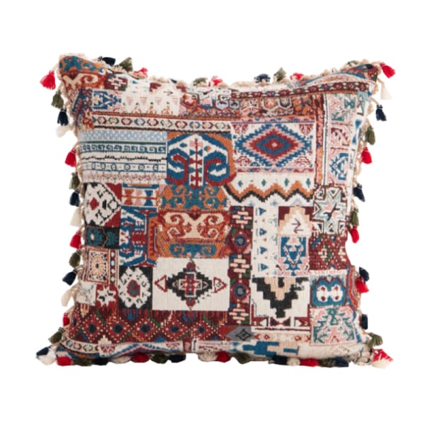 18"x18" Marocko Cover Pompom Tofs Örngott Mjuk bäddsoffa Morocco