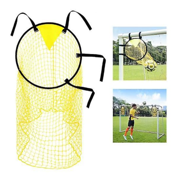 Lätt att fästa och lossa till målet för att skjuta Noggrannhet Träning Fotboll Top Bins Fotboll Mål Mål-fotboll Träningsutrustning gul