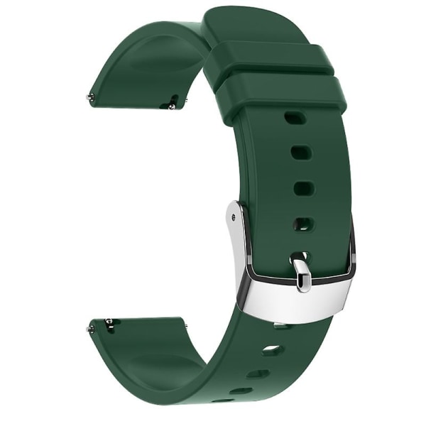 Silikon Universal 20mm Watch Klockband För P22 Smart Watch Och Andra Smart Armband Kvinnor Män Sport Armband Green