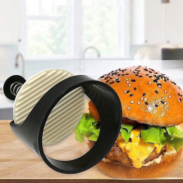 Manuell press Hamburger Multi-purpose DIY Hamburger Maker Press Kött Press Hamburger Making Tool svart