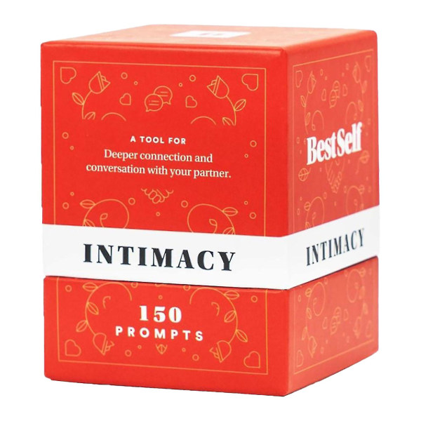 150 Cards Intimacy Deck By Bestself Couple Brädspel Strategispel Present röd